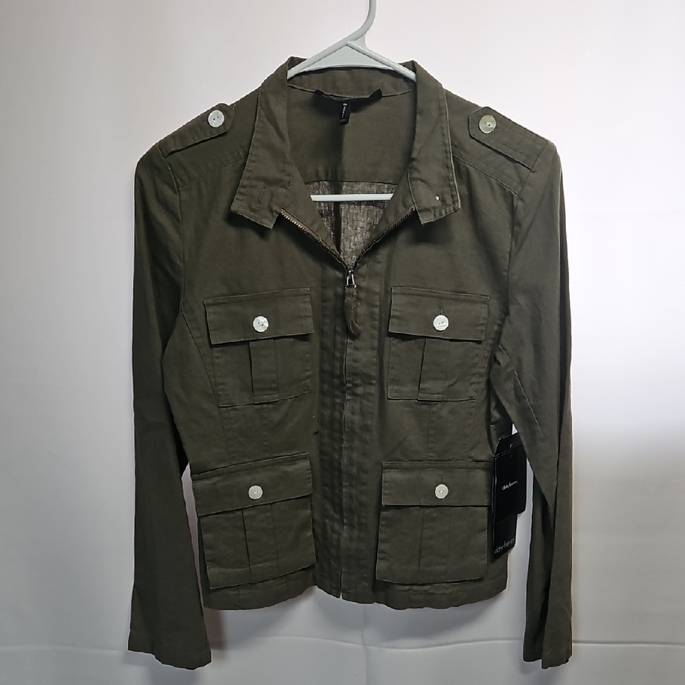 Daisy Fuentes Olive Utility Field Jacket